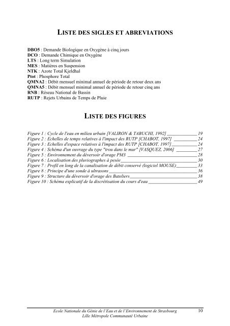 CARACTERISATION QUANTITATIVE ET QUALITATIVE ... - ENGEES