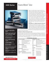 Keithley 2400 Datasheet - Testwall