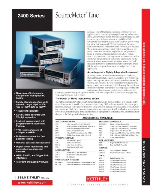 Keithley 2400 Datasheet Testwall