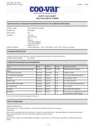 SAFETY DATA SHEET RED OXIDE METAL PRIMER - Resto Coatings