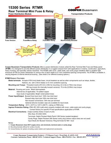 15300 Series RTMR - Cooper Bussmann