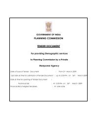 PLANNING COMMISSION TENDER DOCUMENT - of Planning ...