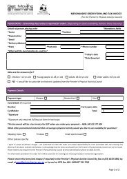 merchandise order form and tax invoice - Get Moving Tasmania