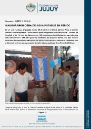 INAUGURARON OBRA DE AGUA POTABLE EN PERICO