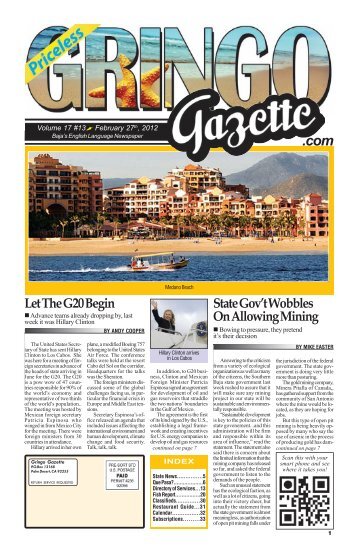 February 27th, 2012 - the Gringo Gazette