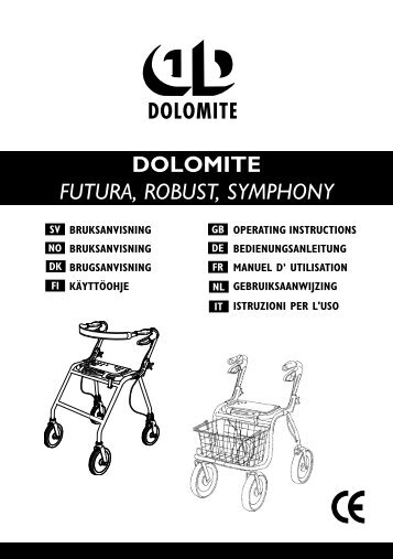 DOLOMITE FUTURA, ROBUST, SYMPHONY - Algol-Trehab Oy