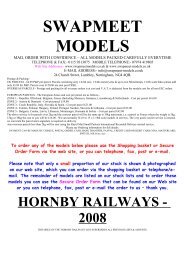 Hornby Model Railways - Swapmeetmodels.co.uk