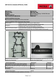 BRP-ROTAX CHASSIS APPROVAL FORM