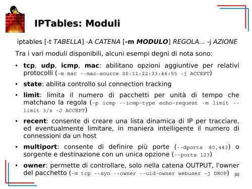 IPTables: Catene - democritos