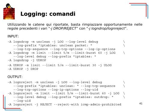 IPTables: Catene - democritos