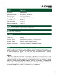 AA 20 Plagiarism - Algonquin College