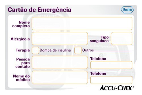 Cartão de Emergência - Portal De Bem com a Vida