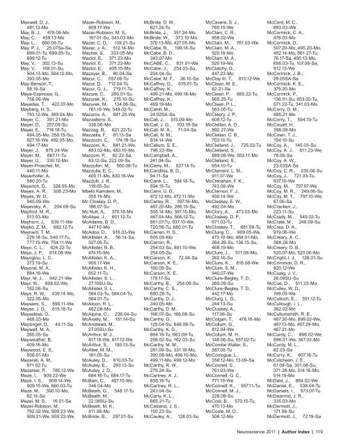 Author Index - Society for Neuroscience