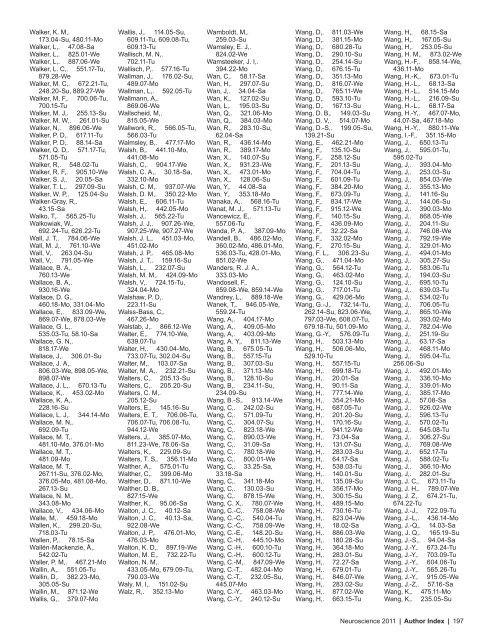 Author Index - Society for Neuroscience