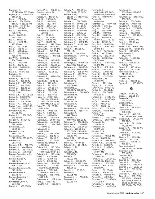 Author Index - Society for Neuroscience