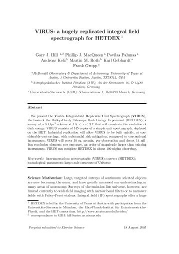 VIRUS: a hugely replicated integral field spectrograph for HETDEX