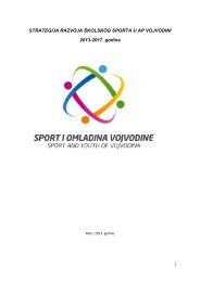 Strategija razvoja Å¡kolskog sporta APV 2013-2017 - Sportski savez ...