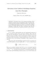 Derivation of the Nonlinear SchrÃ¶dinger Equation from First Principles