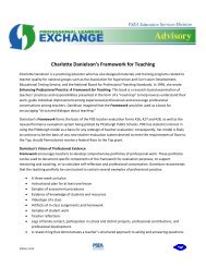Charlotte Danielson's Framework for Teaching - Pennsylvania State ...