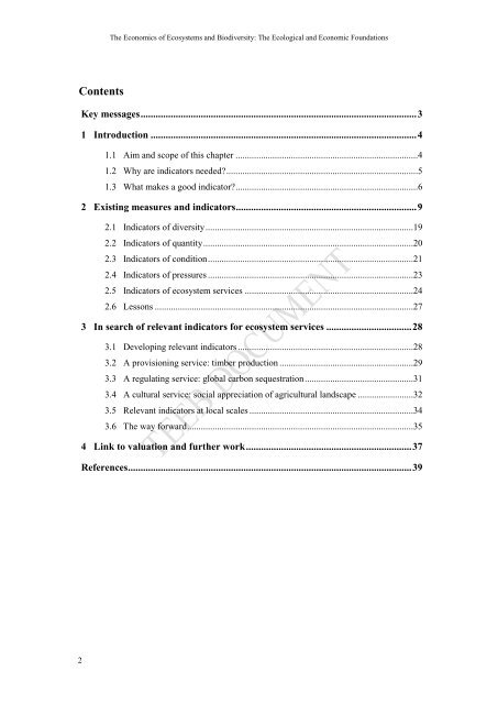 Chapter 3 Measuring biophysical quantities and the use of ... - TEEB