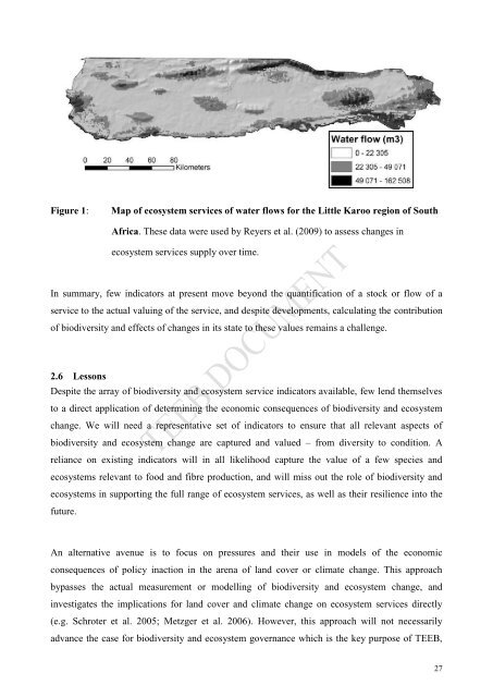 Chapter 3 Measuring biophysical quantities and the use of ... - TEEB