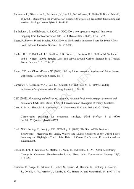 Chapter 3 Measuring biophysical quantities and the use of ... - TEEB