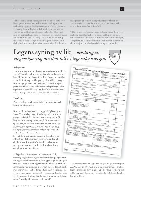 5. utgave av Utposten 2005 (PDF-format)