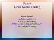 Ftrace Linux Kernel Tracing - The Linux Foundation