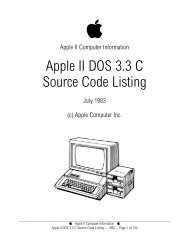 Apple II DOS 3.3 C Source Code Listing - Asimov.net