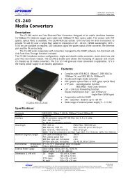 CS-240 Media Converters - OPTOKON as