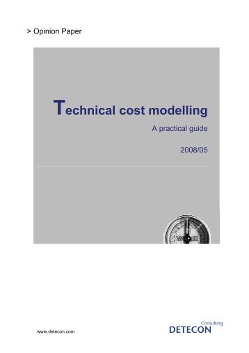 Technical Cost Modelling - TACS