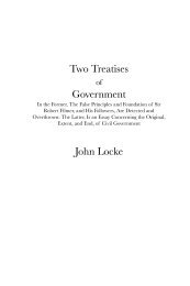 Two Treatises Government John Locke - Faculty of Social Sciences ...