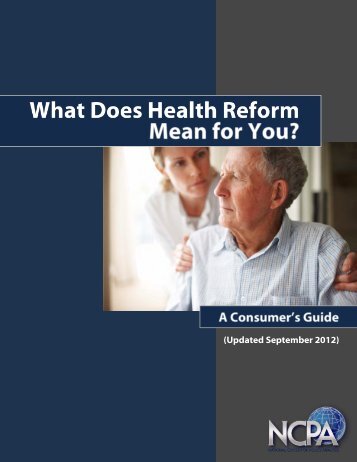 What Does Health Reform Mean for You? - National Center for ...