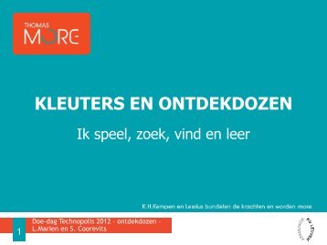Kleuters en ontdekdozen - Technopolis