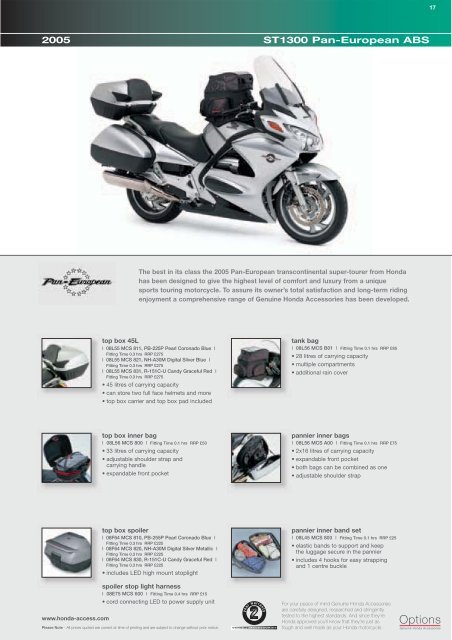 ST1300 Pan-European ABS - Doble Motorcycles