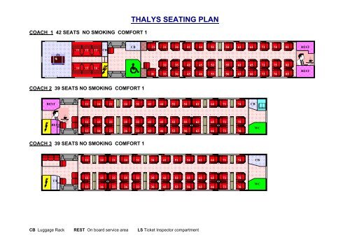 10+ Thalys train seating layout