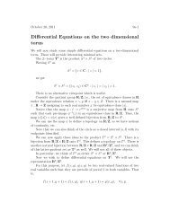 Differential Equations on the two dimensional torus