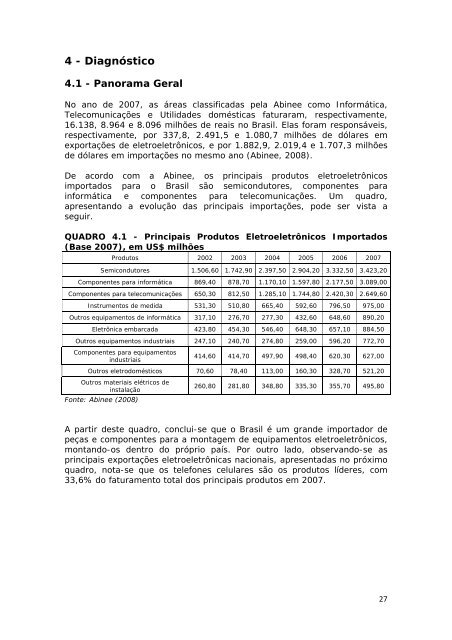 Diagnóstico da Geração de Resíduos Eletroeletrônicos no Estado ...