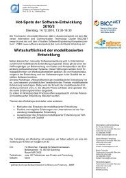 Einladung und Programm zum HSE-10/3 - Software and Systems ...