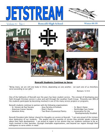 Jetstream Winter 2008-2009.pub (Read-Only) - Roncalli High School