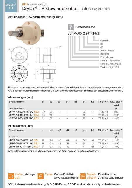 Antriebstechnik - Igus