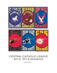 CCL Handbook - St. Charles Preparatory School