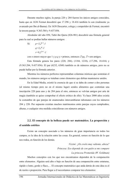 La estética de los números - Universidad Politécnica de Madrid