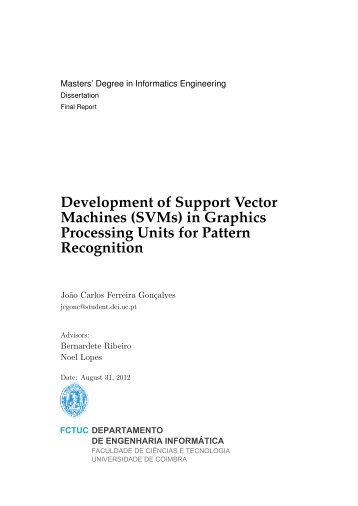 Development of Support Vector Machines (SVMs) in Graphics ...
