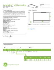 GE Lumination LED BT24 Series Spec Sheet - Graybar