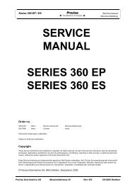 SERVICE MANUAL SERIES 360 EP SERIES 360 ES - Precisa