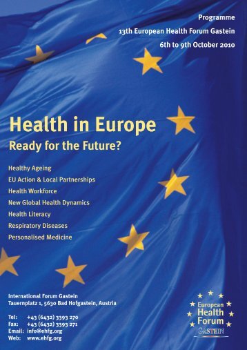 Health in Europe Ready for the Future? - auf Marketing - Report.com