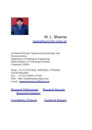 M. L. Sharma - Indian Institute of Technology Roorkee