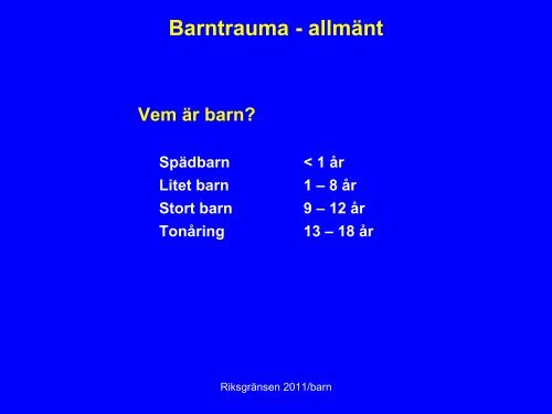 Akut omhÃ¤ndertagande av barn