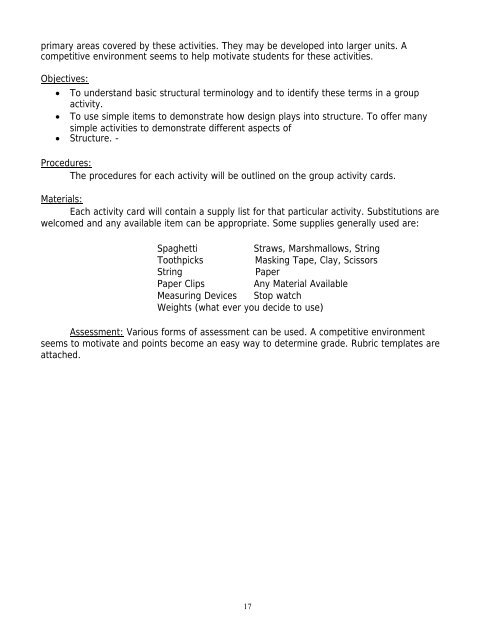 Bridge Building: Focus: Structural Engineering Grades - Educational ...